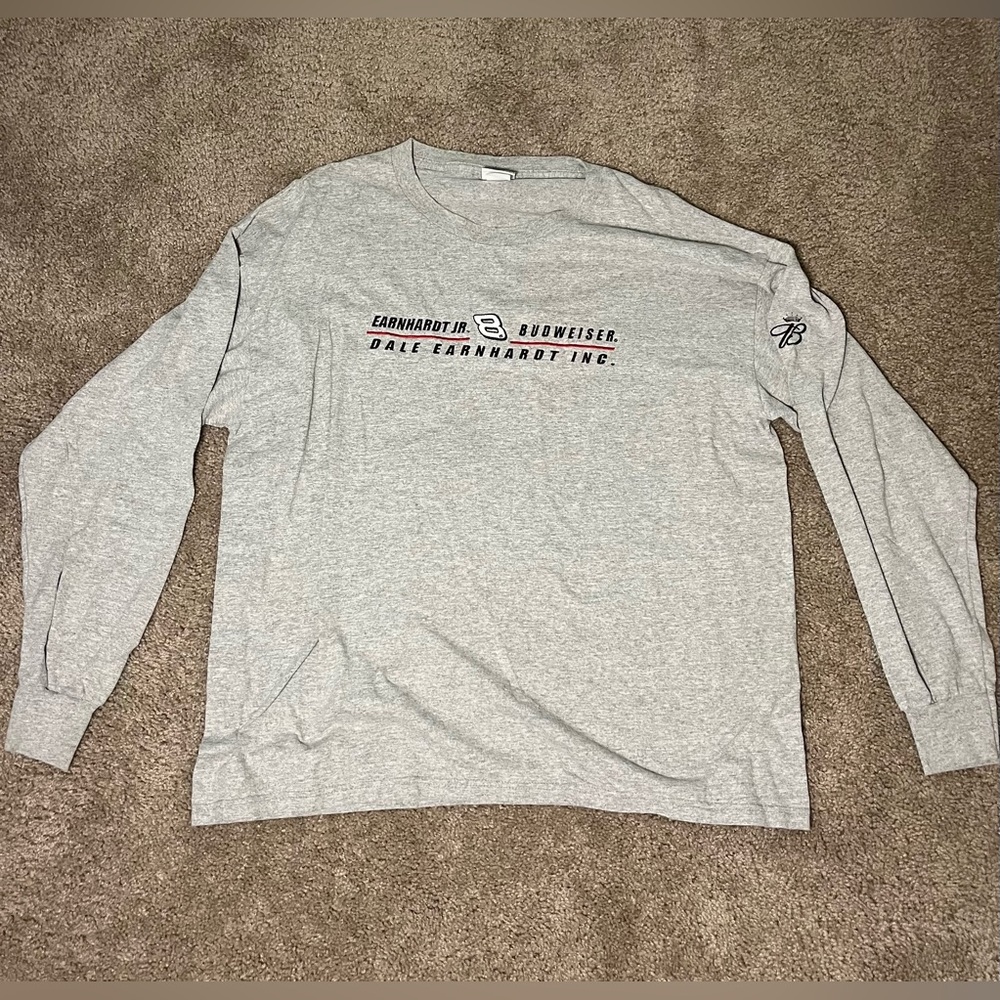Vintage Dale Earnhardt Jr Budweiser embroidered long sleeve T-shirt